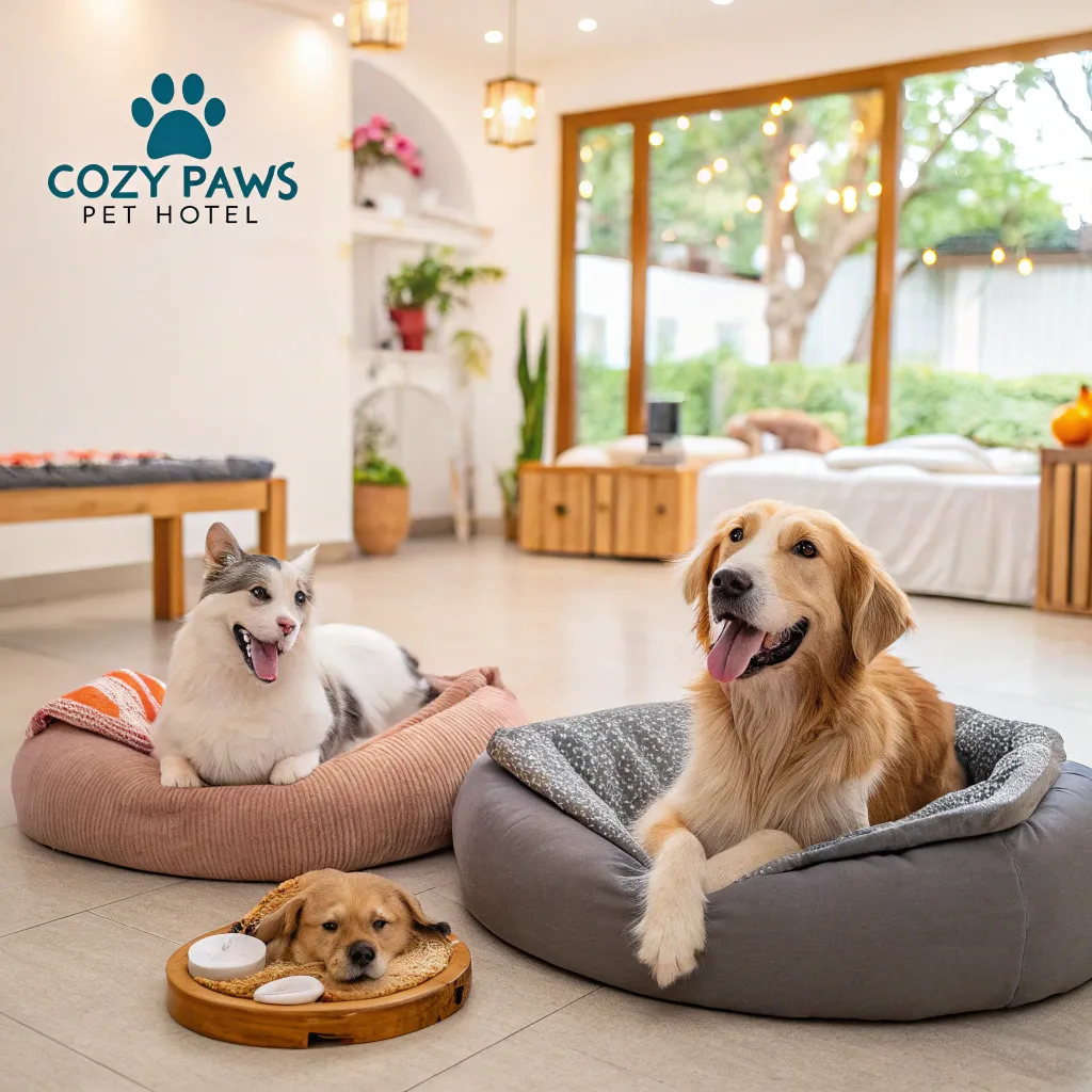 Happy pets at Cozy Paws Pet Hotel