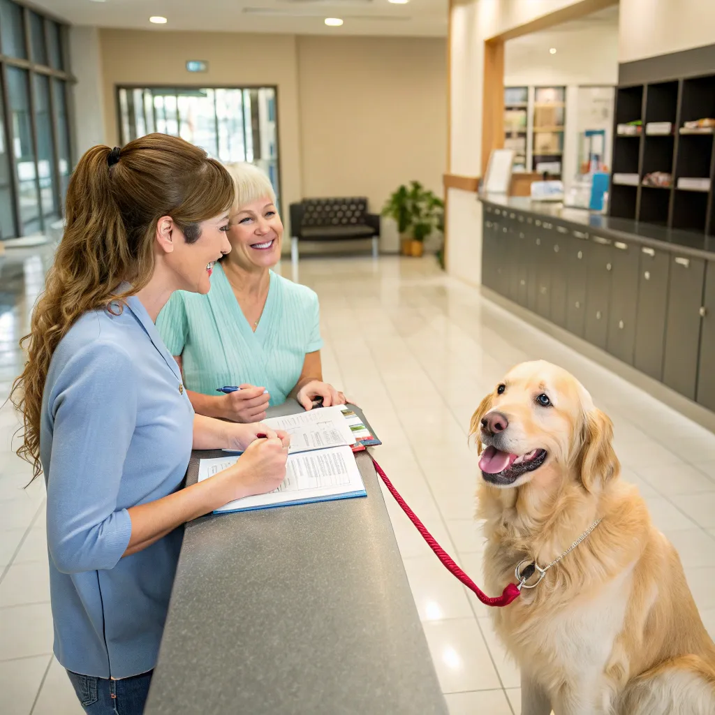 Pet check-in procedure