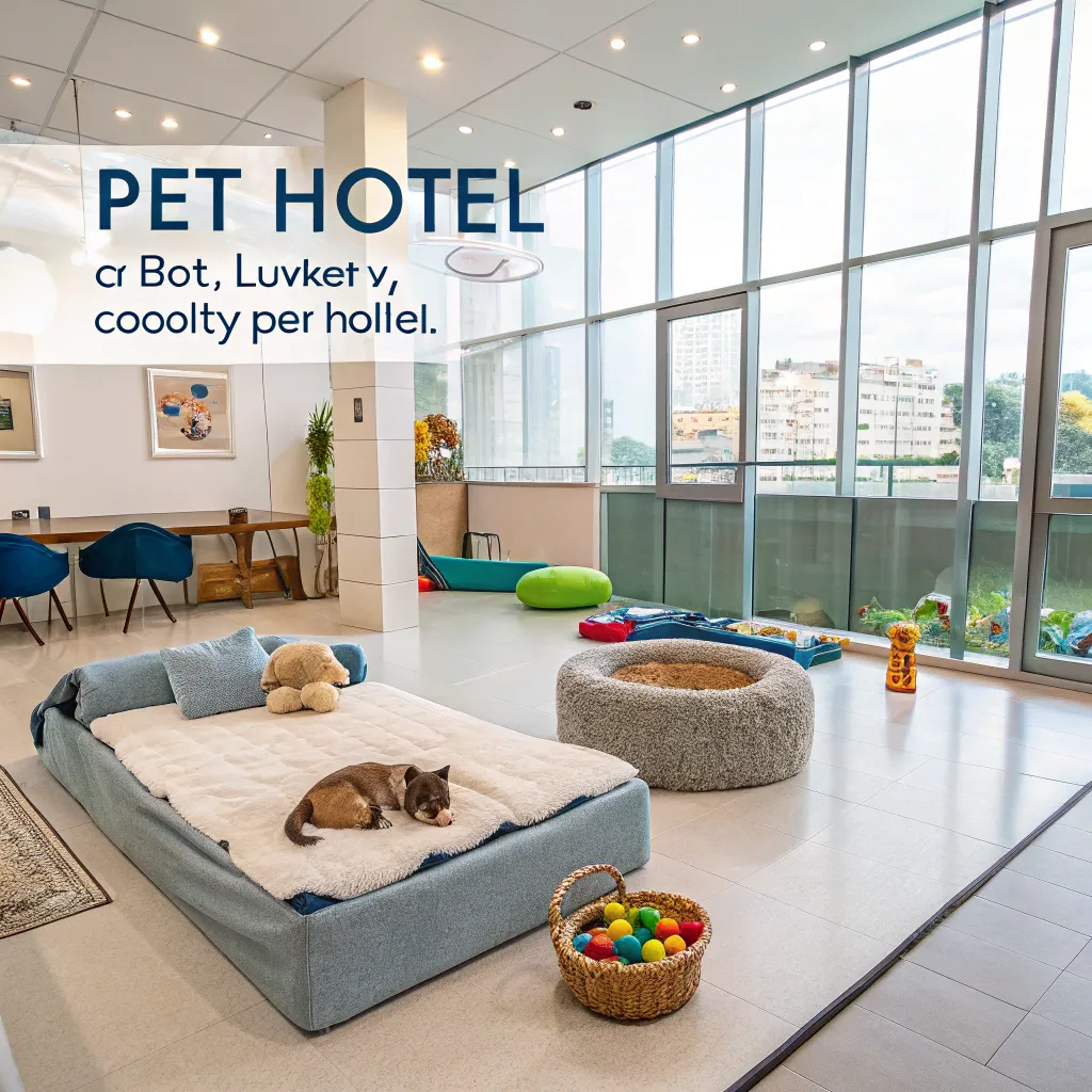 Pet hotel amenities